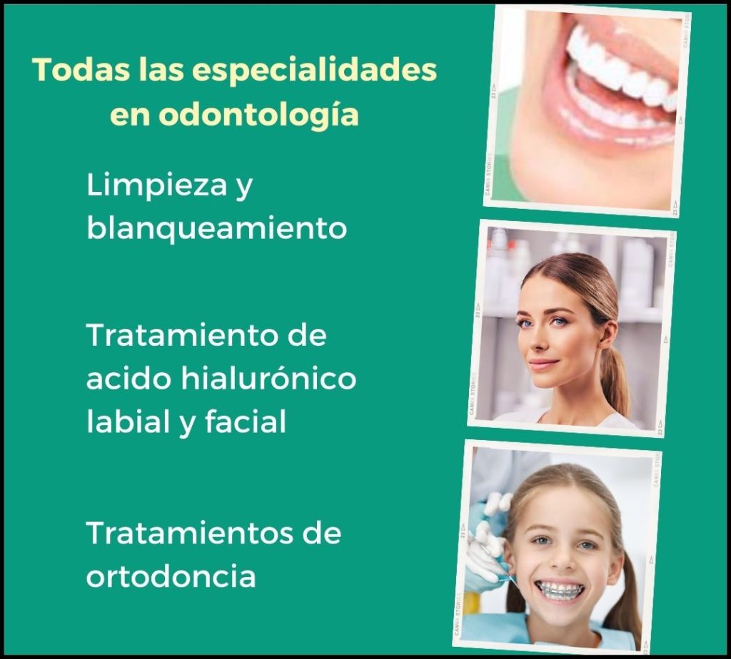 Todas las especialidades en odontología: Limpieza y blanqueamiento, tratamiento de acido hialurónico labial y facial, Tratamiento de ortodoncia. Campos Centro Médico Dental en Socuéllamos (Ciudad Real). Vive Socuéllamos